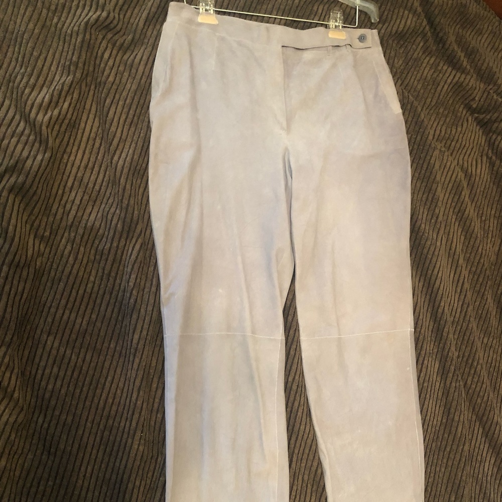 Armani Collezione Suede Slacks Size 10